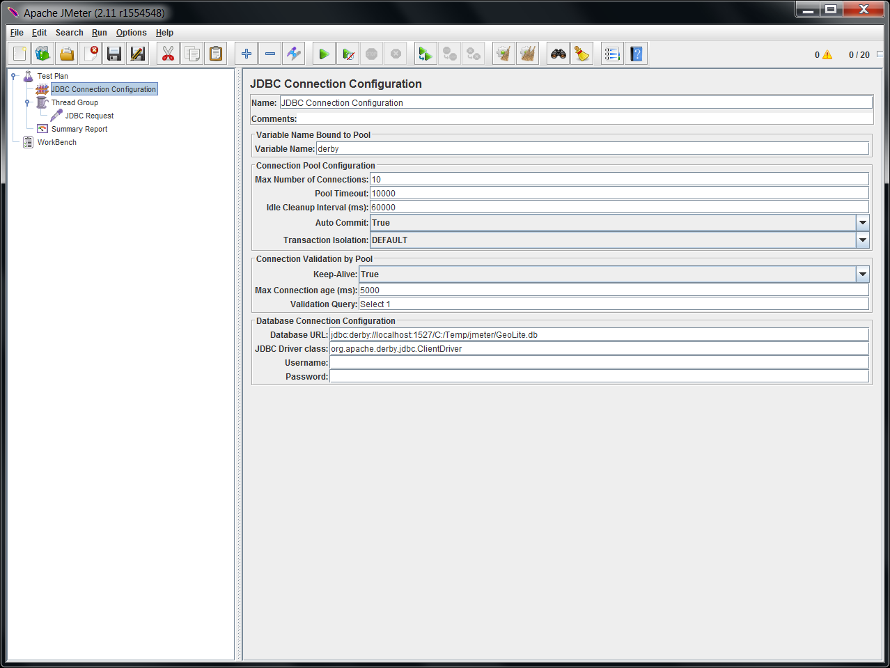 Configure JDBC Connection